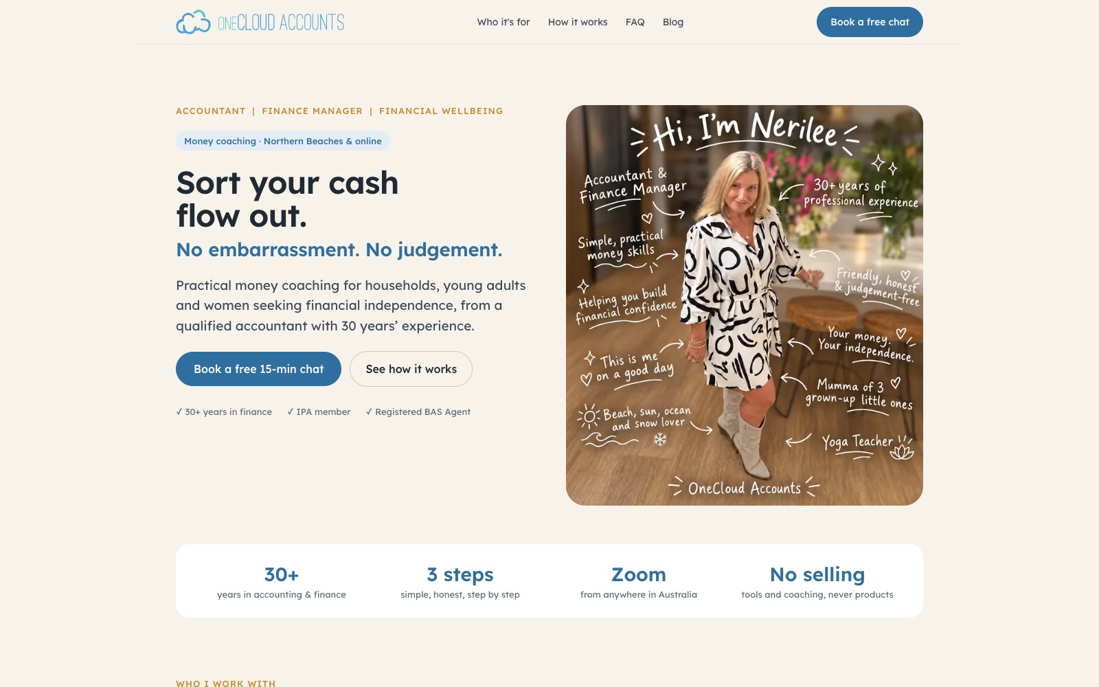 OneCloud Accounts website